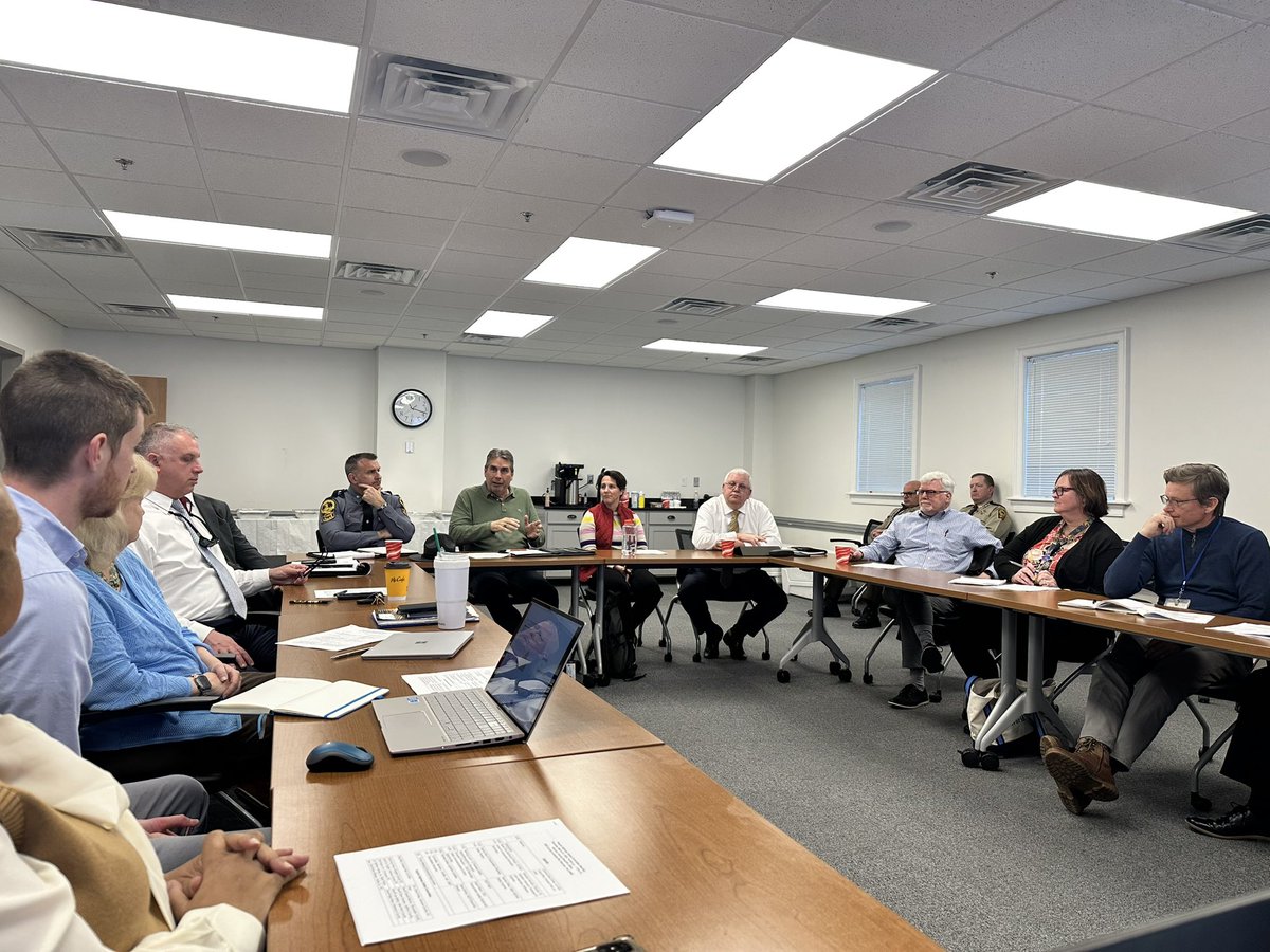 vachiefs's tweet photo. Our Virginia Highway Safety Committee is meeting today with reps from @VADMV, @VTTINEWS, @VaDOT, and @VDHgov to review new crash reporting &amp; speed monitoring tech, road projects, child passenger safety, and legislation. https://t.co/87oNk8PIO3