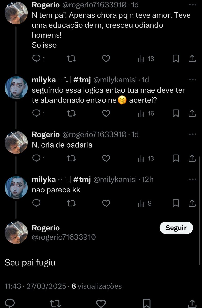 sabemos o pq vc é tao frustrado em relação a mulheres <a href="/rogerio71633910/">Rogerio</a> 😔