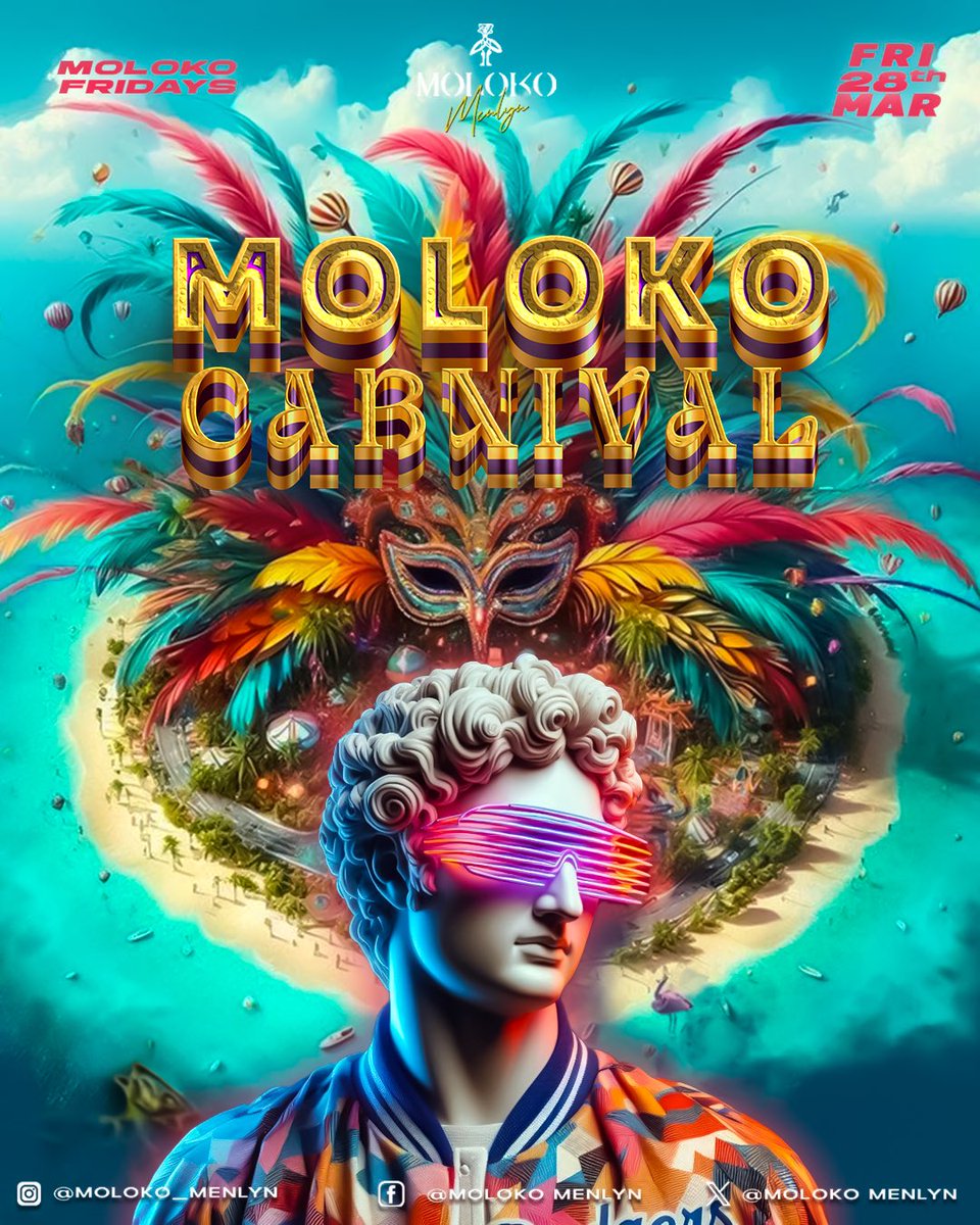 🎉 MOLOKO CARNIVAL IS HERE! 🎭

The ULTIMATE carnival experience is going DOWN at Moloko! 💥

Stacked lineup bringing the FIRE:
• Lady Du 👑
• Chocolate Papi 
• DJ ZanD 
• The Real Prechly 
• Gigi Lamyane 
• Fakewell 
• Djy Biza 

come dressed to SLAY! 💃🕺
<a href="/Moloko_Menlyn/">Moloko Menlyn</a>
