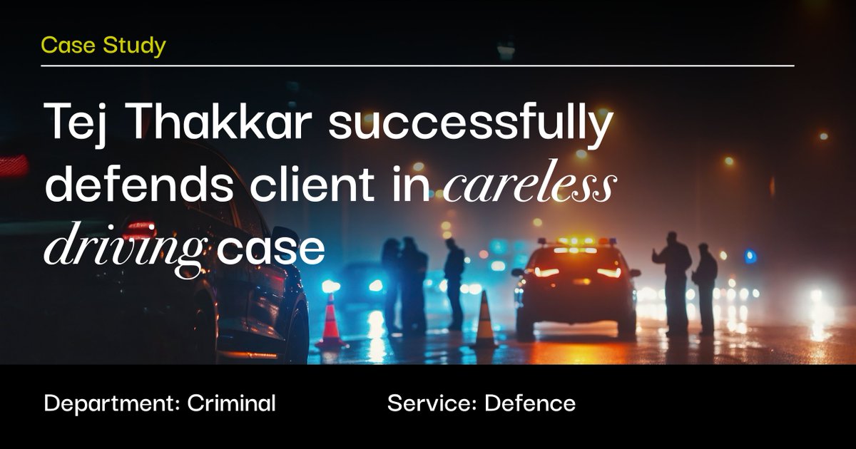 Facing a serious allegation of causing death by careless driving, a client sought urgent legal support. Early advice and strategic preparation ensured no further action was taken. 

Read our case study to learn more: loom.ly/6l_AFmo

#CriminalLaw #CaseStudy #BirkettLong