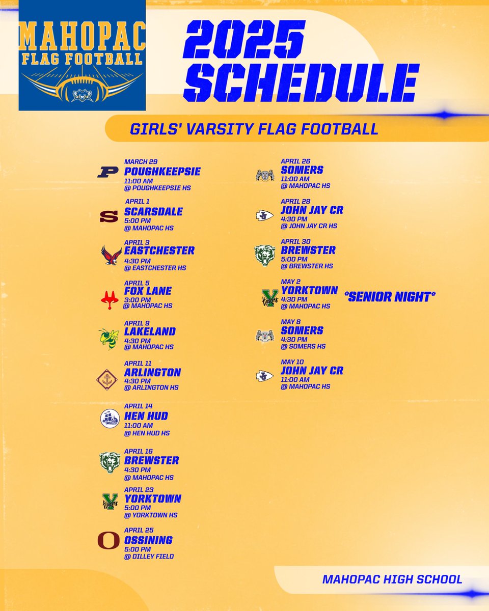 Updated schedule 🐺🐺🐺 #LGP
