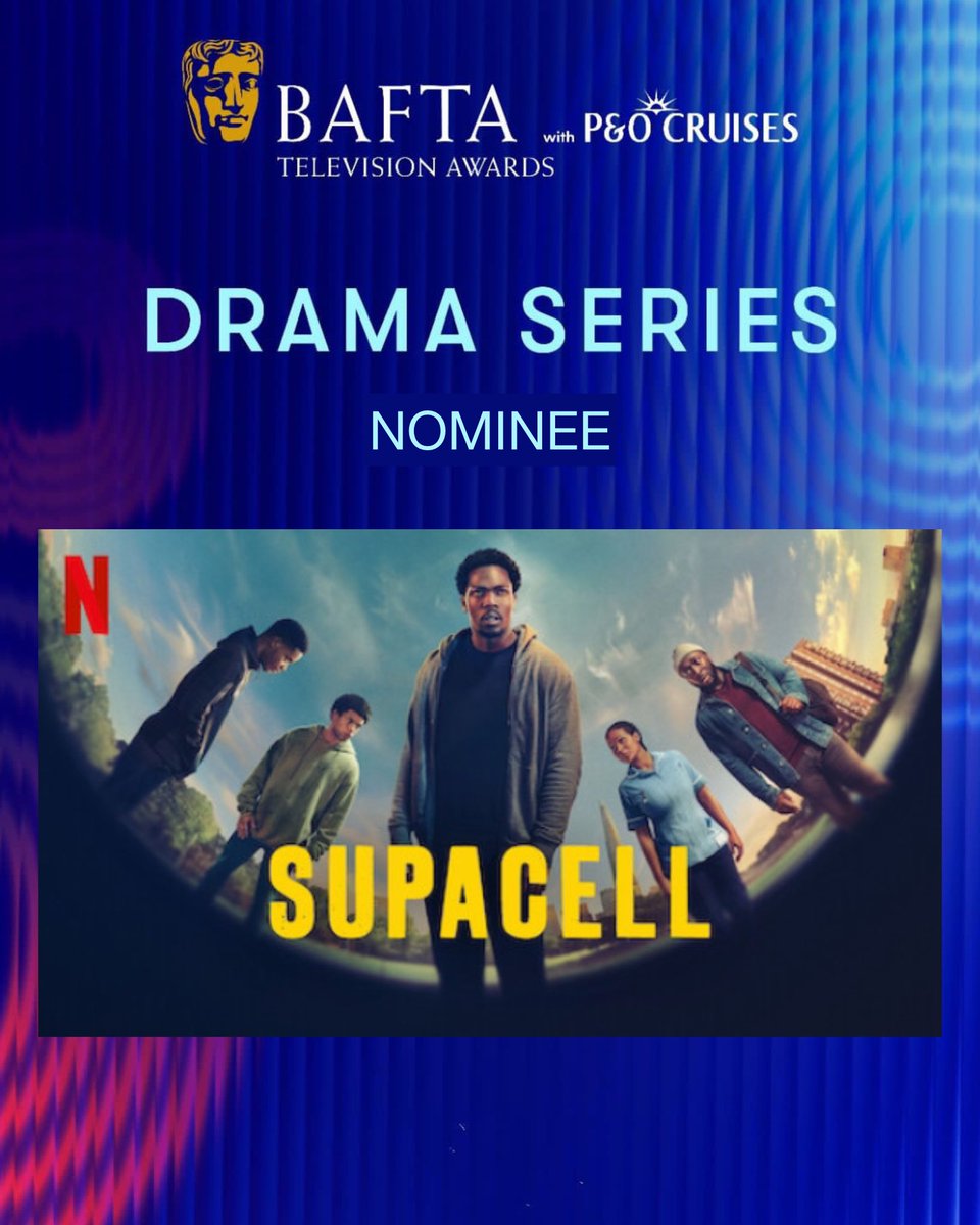 Ayeee! Just seen the BAFTA nomination for #Supacell – Best Drama Series. 🙌🏽😁 So proud of this one. Let’s goooo! ⚡️🎬