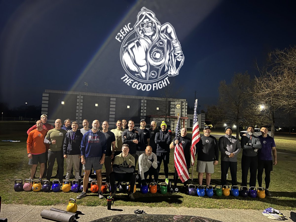 F3ENC's tweet image. 61 #f3enc men today!  #f3nation #f3counts
22 @ #thegoodfight
11 @ #therush
16 @ #theclydesdales
6 @ #tibaccoroad
2 @ #blackopsruck
4 @ #shieldlock