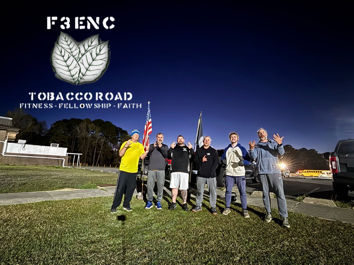 F3ENC's tweet image. 61 #f3enc men today!  #f3nation #f3counts
22 @ #thegoodfight
11 @ #therush
16 @ #theclydesdales
6 @ #tibaccoroad
2 @ #blackopsruck
4 @ #shieldlock