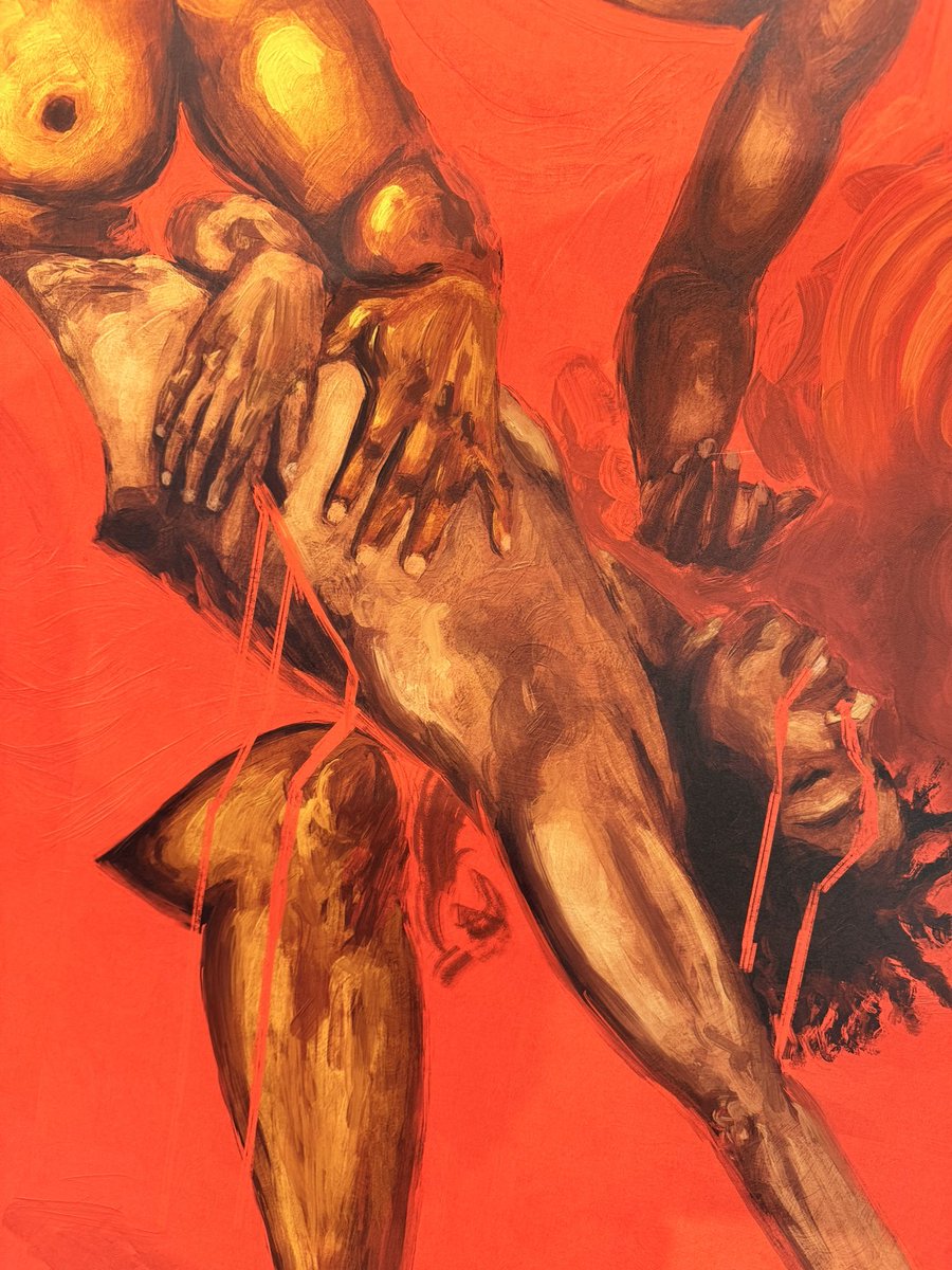 My new painting. 
The Death of Ikemefuna. 
From the novel, Things Fall Apart.