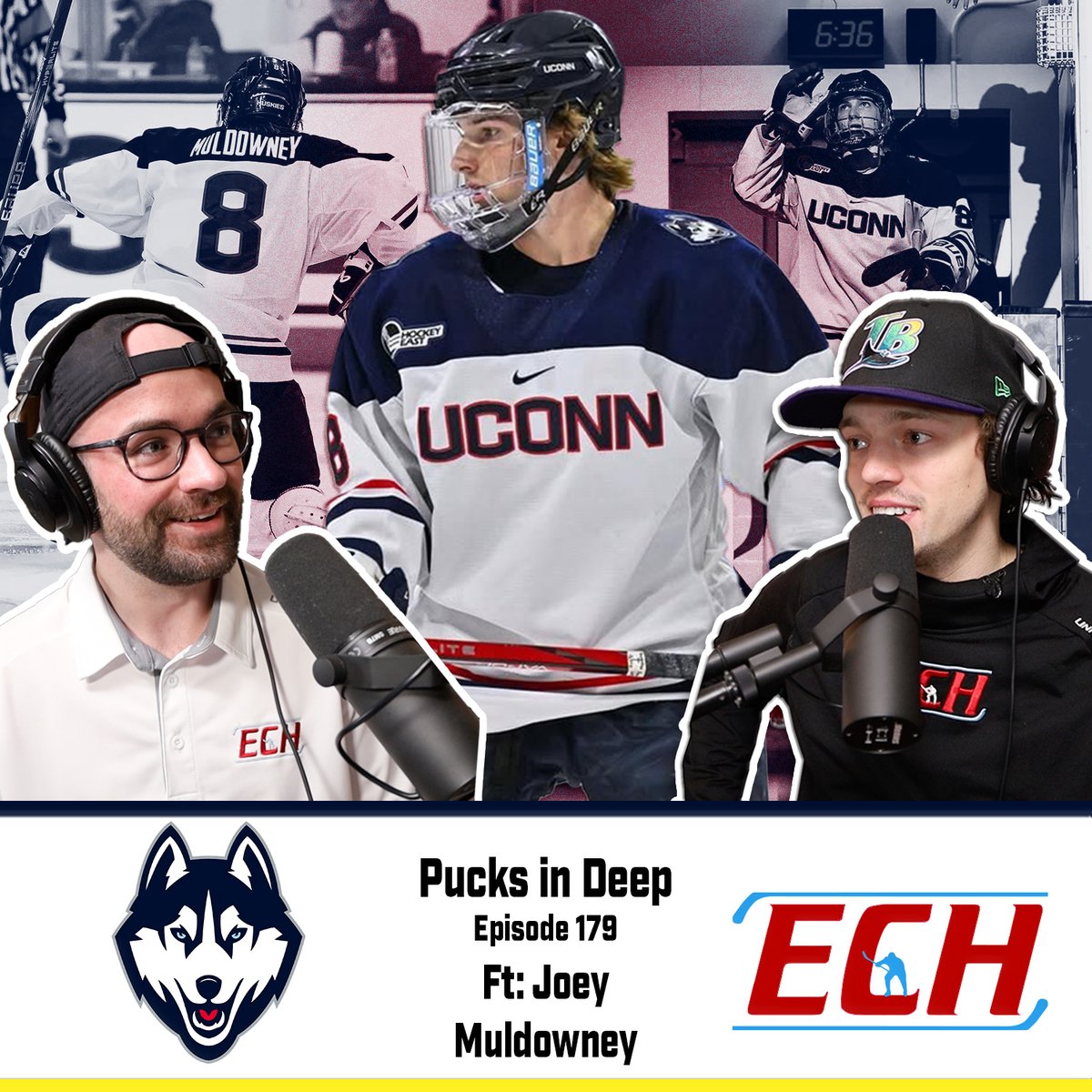 EVERYTHING COLLEGE HOCKEY (@teamech) on Twitter photo 🚨NEW Podcast 🚨Ep. 179 ft: <a href="/muldowney_joey/">Joey Muldowney</a> of <a href="/UConnMHOC/">UConn Men's Hockey</a>
Discussed: -
- NCAA Tournament Predictions
- Historic UConn Season
- Loaded Hockey East
- Glue Guys
- <a href="/USHL/">USHL</a>
- NHL Draft
+ Much more!
Listen ⬇️
Spotify: open.spotify.com/episode/6Uoj4C…
Podbean: echpucksindeep.podbean.com/e/episode-179-… 🚨NEW Podcast 🚨Ep. 179 ft: <a href="/muldowney_joey/">Joey Muldowney</a> of <a href="/UConnMHOC/">UConn Men's Hockey</a>
Discussed: -
- NCAA Tournament Predictions
- Historic UConn Season
- Loaded Hockey East
- Glue Guys
- <a href="/USHL/">USHL</a>
- NHL Draft
+ Much more!
Listen ⬇️
Spotify: open.spotify.com/episode/6Uoj4C…
Podbean: echpucksindeep.podbean.com/e/episode-179-…