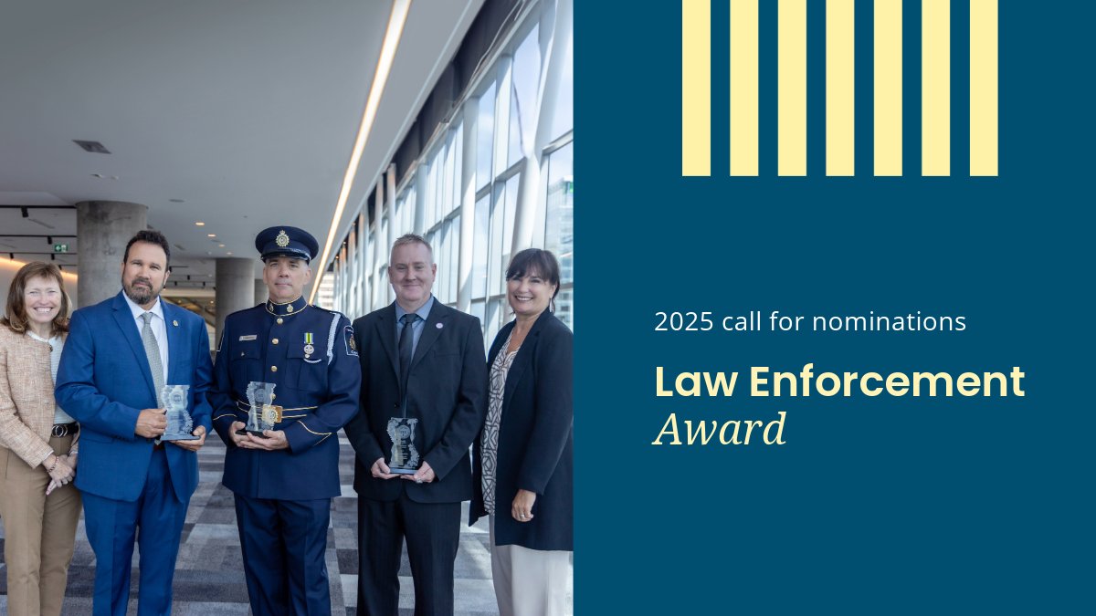 bankofcanada's tweet photo. We are accepting nominations for our 2025 Law Enforcement Award of Excellence for #CounterfeitDeterrence 🏆

🗓️ Deadline: April 22, 2025

👉 https://t.co/N6AUjJRvOQ

#banknote #counterfeiting #lawenforcement #counterfeit https://t.co/t88ga9MbpY