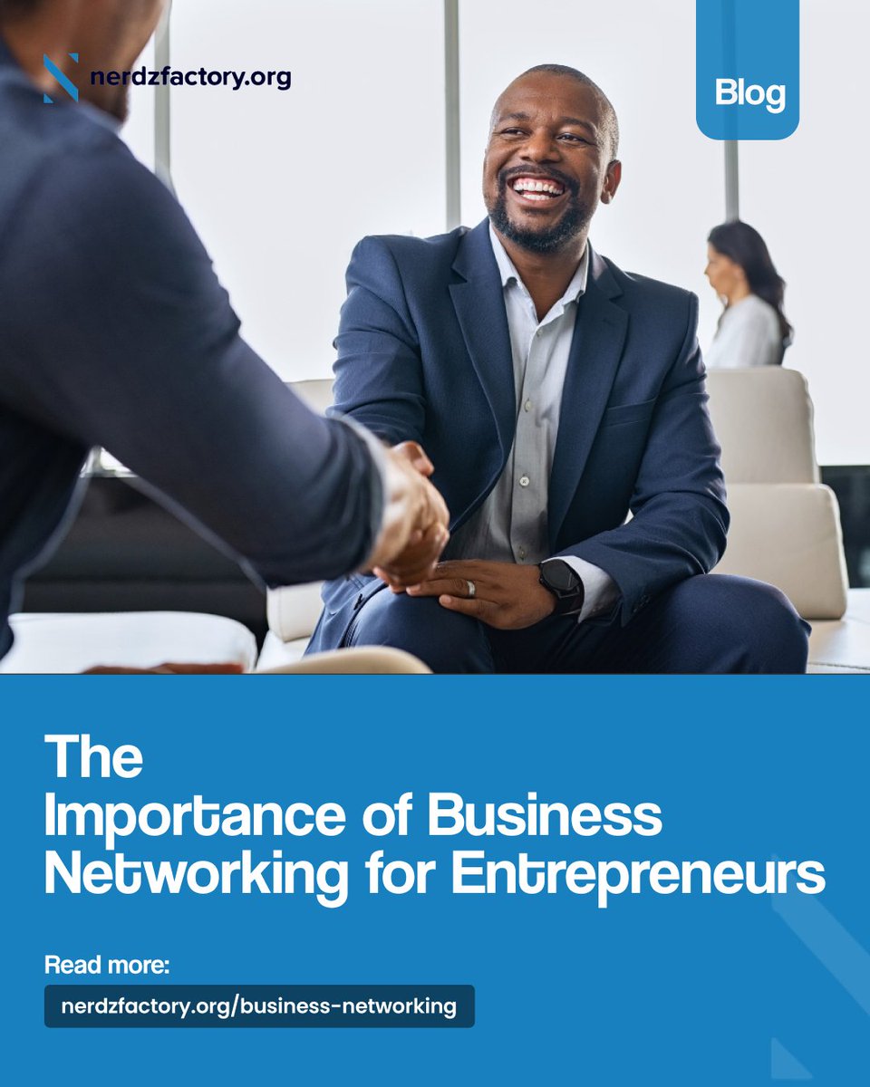 nerdzfactoryorg's tweet photo. The Power of Connections: Why Business Networking Matters for Entrepreneurs!

Success in business isn’t just about what you know, it’s about who you know! Building strong networks opens doors to new opportunities, collaborations, and growth. https://t.co/JpMOkgkdQj