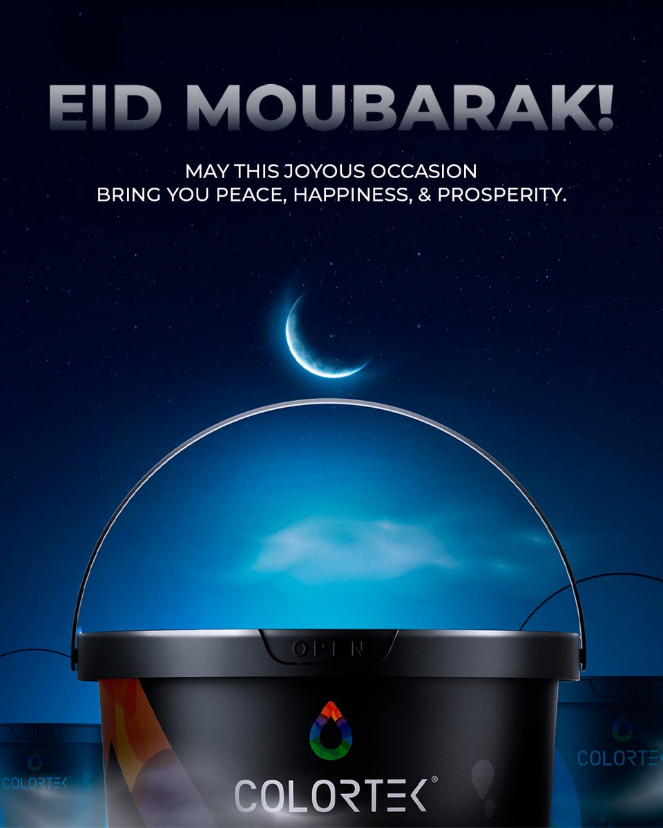 Colortekpaints's tweet photo. Eid Moubarak from all of us at Colortek!

#colortek #colortekpaints https://t.co/BwMktrOrue