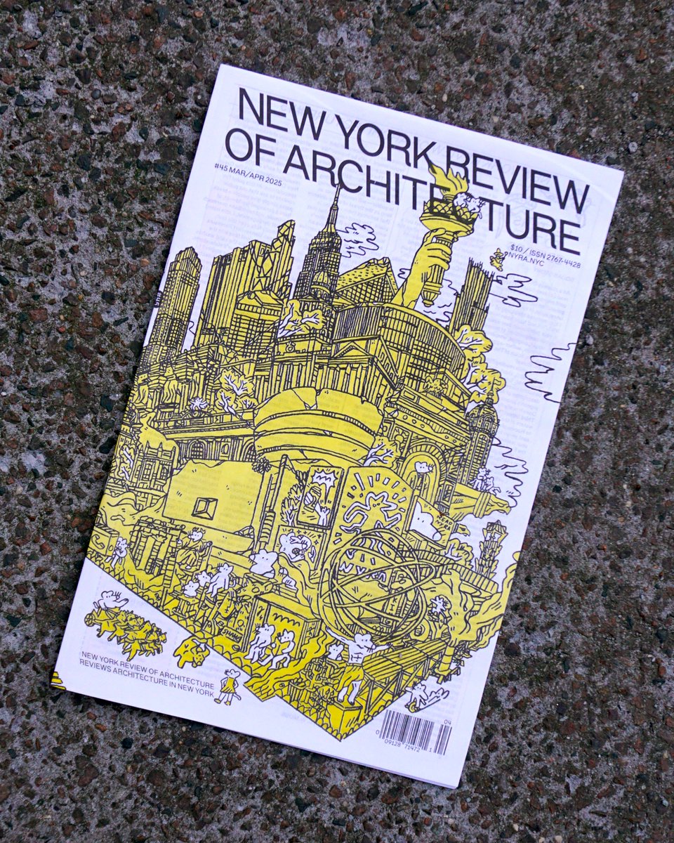 nyreviewofarch's tweet image. Introducing NYRA no. 45.
On the cover, Sean Suchara reinterprets Piranesi’s frontispiece of “Le Antichità Romane,” creating a fantastical New York populated by landmarks present, imagined, and long past.
Subscribe and get NYRA no. 45 on your doorstep.
nyra.nyc/subscribe
