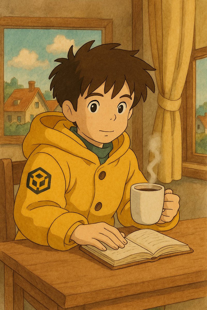 <a href="/BNBCHAIN/">BNB Chain</a> <a href="/cz_binance/">CZ 🔶 BNB</a> Meet Ghibnb

His Morning Routine - coffee,  calm &amp; code!

While others scroll, Ghibnb builds!

$GHIBNB was never just a coin. It’s who he is.