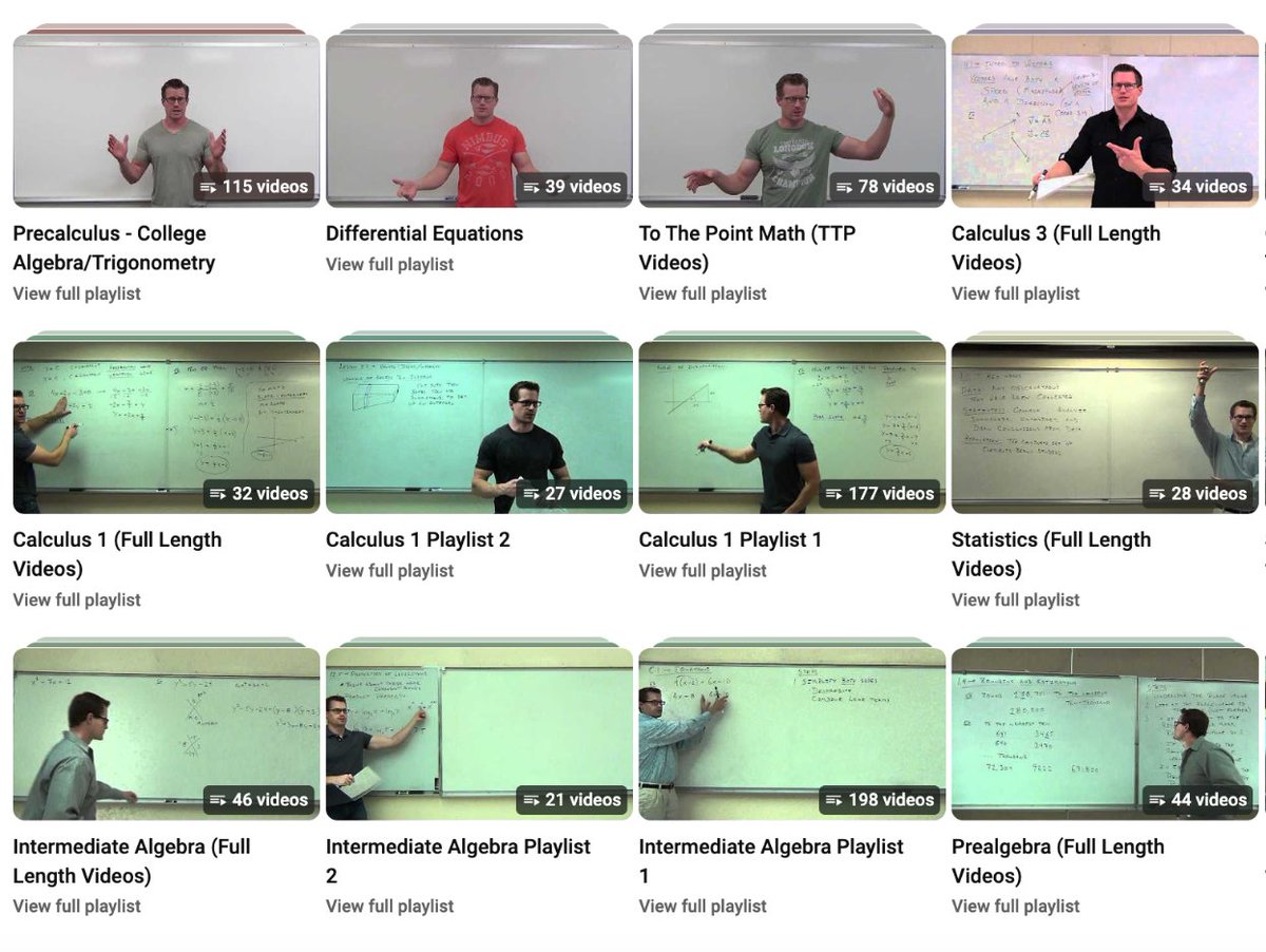 When it comes to Mathematics,

You just need these 2 channels. Absolute beginner friendly.