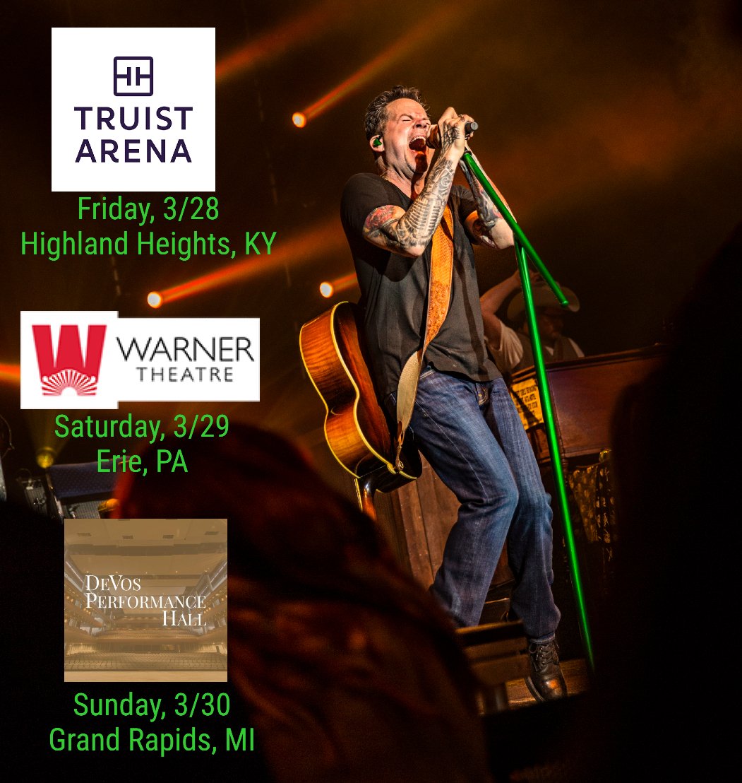 Don't miss <a href="/GaryAllan/">GaryAllan</a> LIVE this weekend in Highland Heights, Erie, and Grand Rapids! Get tickets at garyallan.com/shows/