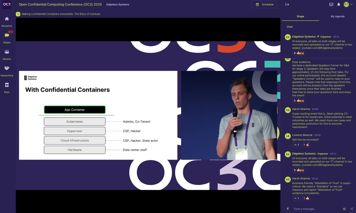 stepcellwolf's tweet photo. Attending the Open Confidential Computing Conference (#OC3) 2025  https://t.co/2lMgOq9Hr6 https://t.co/vs0SbFEPHi