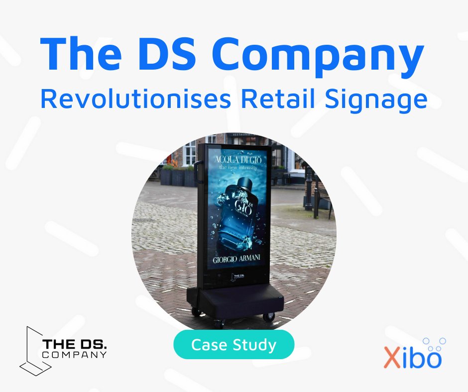 xibosignage's tweet photo. Retailers focus on in-store experiences, but what about outside? The DS Company is transforming storefronts with smart #DigitalSignage—cost-effective, eco-friendly, and powered by our cloud hosted #CMS.

Learn how Xibo is shaping the future of #retail: https://t.co/rfNWYjSY0M https://t.co/OYEEGCvdjr