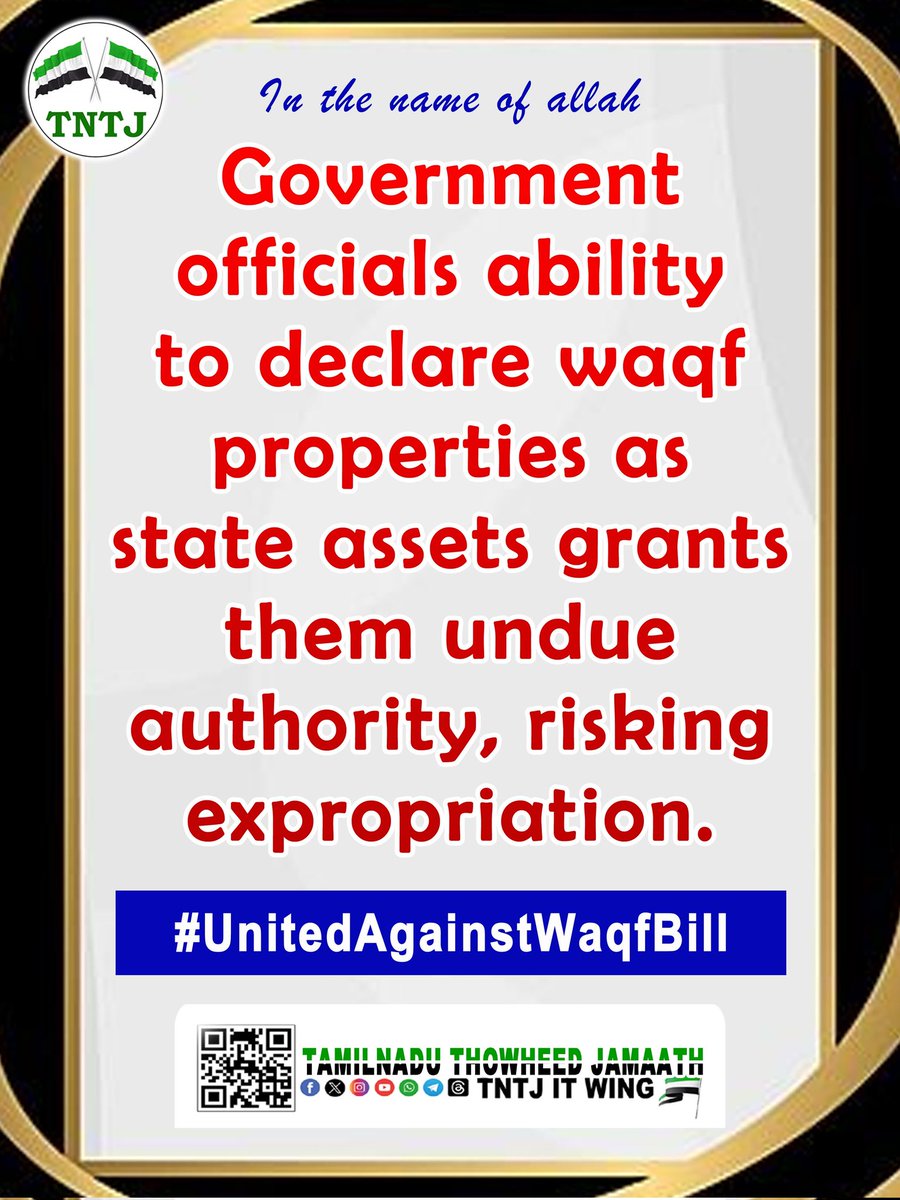 tntjho's tweet photo. #UnitedAgainstWaqfBill https://t.co/eaxeurriYZ