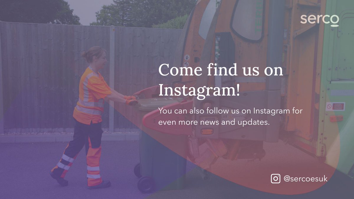 📢We’re now on Instagram too! 
Find us and follow us for even more updates! 📸instagram.com/sercoesuk✨