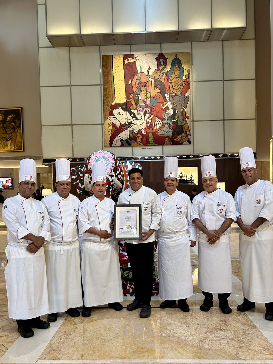 Raising a toast to culinary brilliance! 🏆
Chef Ravi Kant, Executive Chef at The Lalit New Delhi, has been honored with the Culinary Excellence Award at the 11th HRANI Conclave. 
His dedication, creativity, and passion for the craft continue to set new benchmarks in gastronomy.