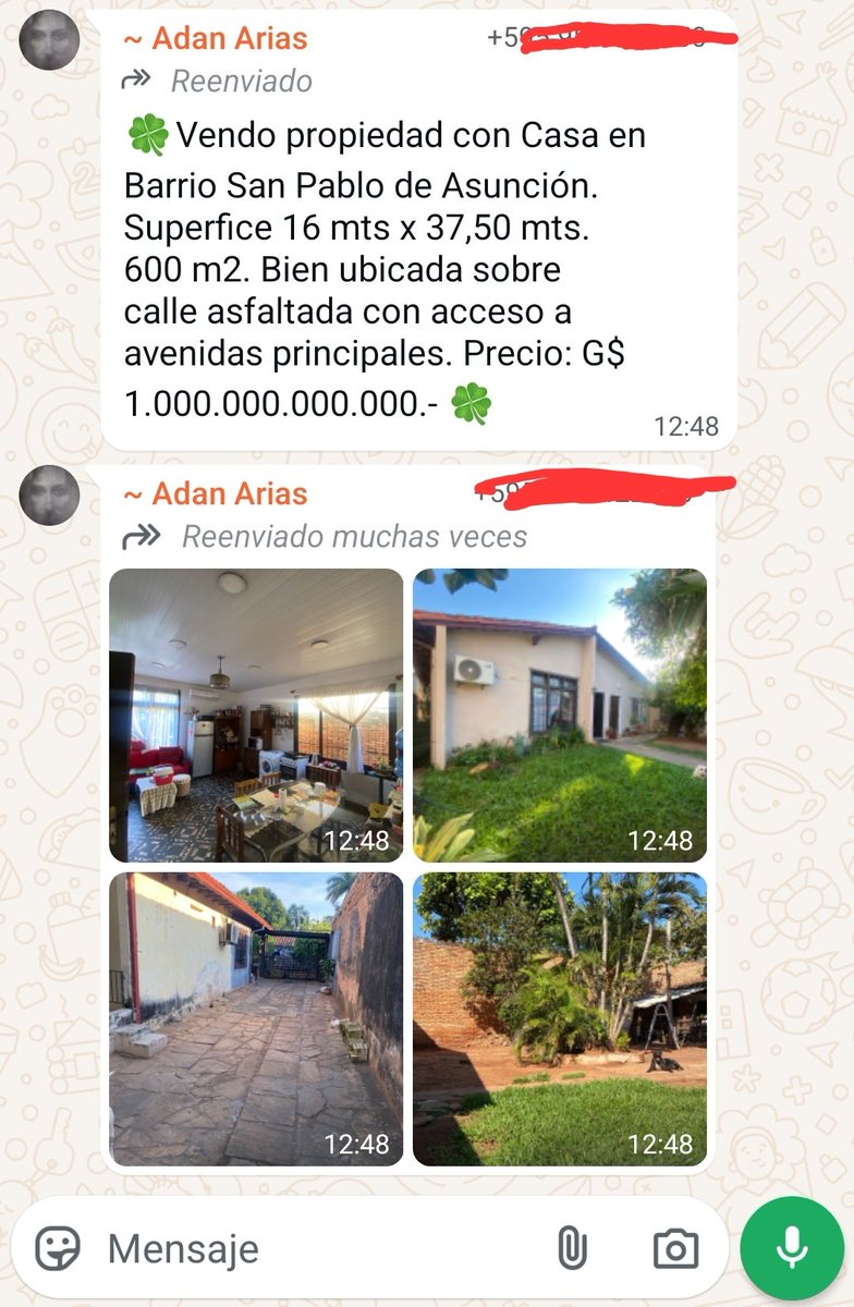 Quiero ayudar al señor Adán Arias a vender un inmueble. 
¡Soguetos por favor ni miren el anuncio!
