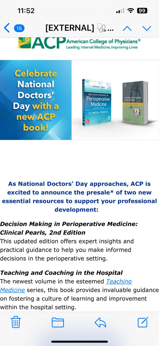 My new periop medicine book will be out next week.