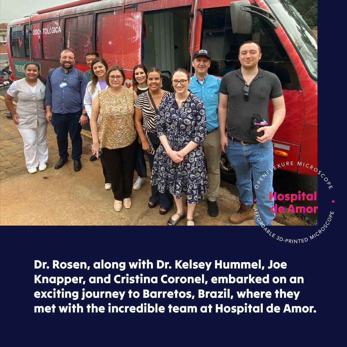 BCMGlobalPgrms's tweet image. Congratulations to Dr. Daniel Rosen for receiving #CITEC funding! Dr. Rosen and his team deployed the #OpenFlexure Microscope project in Barretos, Brazil, collaborating with @hospitaldeamor. Kudos to the team for their dedication! 
📽️3D Printed Microscope: youtube.com/watch?v=C7sPRY…