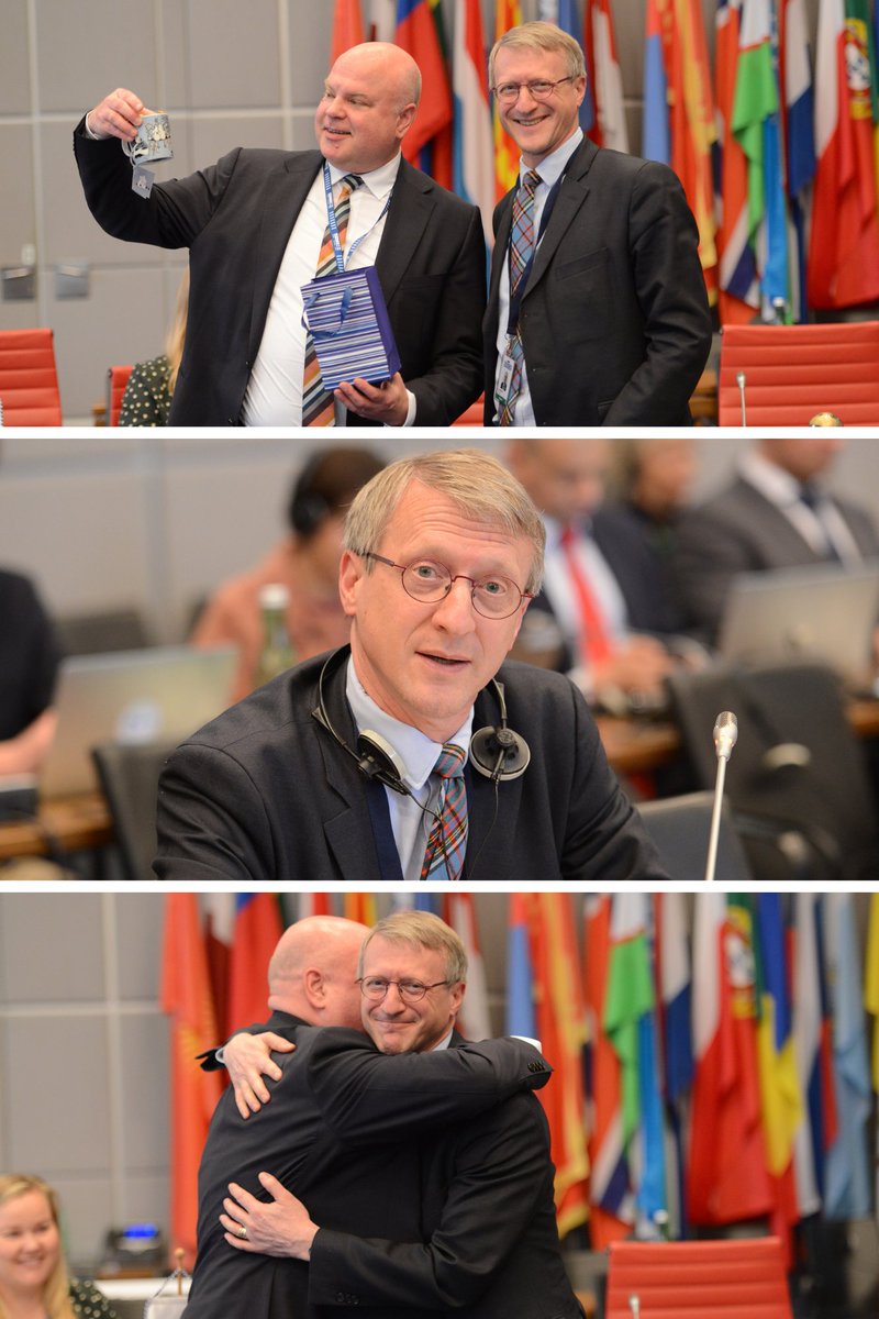 At his last Permanent Council, we bid farewell to Ambassador @ThomasLambert who is joining the 🇧🇪 PM’s office in Brussels. He will be greatly missed in Vienna.

“I really hope for a Helsinki renaissance in 2025. Our continent and its peoples need and deserve it.”

📸M.Kroell/OSCE
