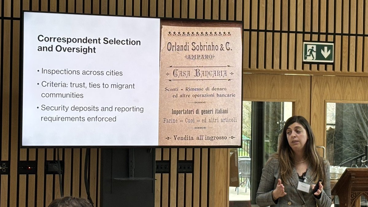 Global Correspondent Banking 1870-2000 (@glocobank) on Twitter photo Now <a href="/MariannaAstore/">Marianna Astore</a> talks about correspondent banking and migrant remittances: the case of Banco di Napoli during the first globalization #glocobank #banking #payments Now <a href="/MariannaAstore/">Marianna Astore</a> talks about correspondent banking and migrant remittances: the case of Banco di Napoli during the first globalization #glocobank #banking #payments