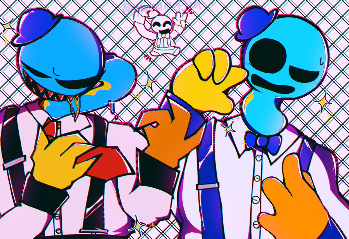 PoppyPlaytime #Doeythedoughman サスペンダー着せてみた