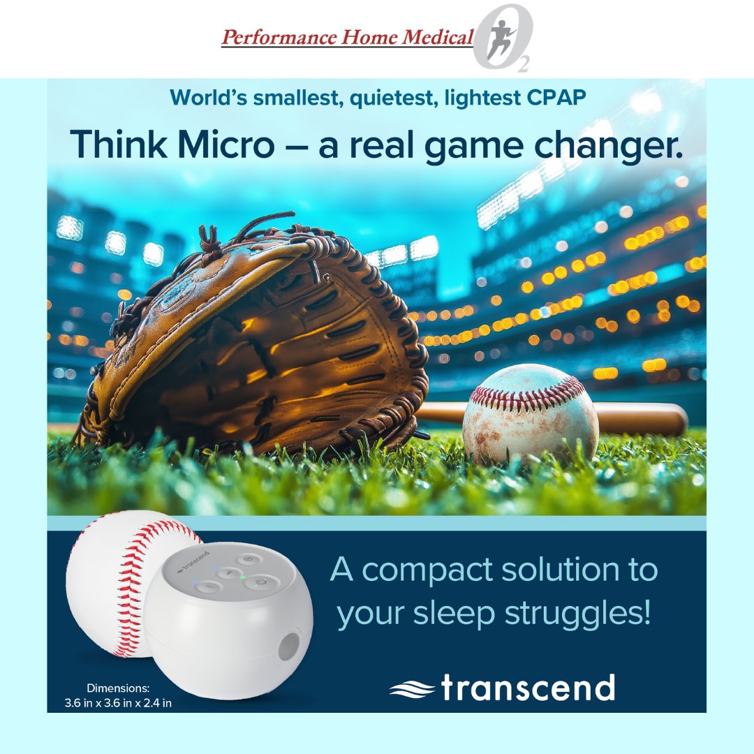PerformanceHom1's tweet image. Just like a great season ahead, it’s time to start strong and sleep even stronger. #Openingday with Transcend CPAP, better sleep, better game! Shop the world's smallest, quietest, lightest CPAP. Shop here -&amp;gt; bit.ly/3T4I8pj. 

#TranscendCPAP #TranscendMicro #MiniCPAP