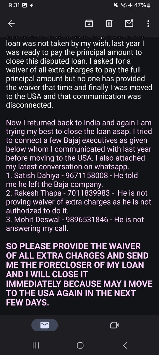 KunalManohar5's tweet photo. @Bajaj_Finance @RBI
Please close my unwanted insurance loan cover of my house loan that given me forcefully at time of my home Loan disbursement. https://t.co/cWlEBaIZoj
