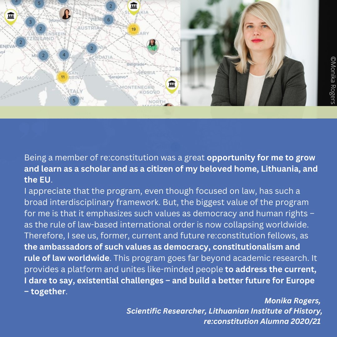 ⏳ One Week Left to Apply! ⏳
For our Alumna Monika Rogers, re:constitution is more than an academic opportunity - it's a network of scholars and practitioners committed to democracy and the rule of law.
🚀 Apply now: reconstitution.eu/en/news/news-d…
📅 Deadline: 3 April