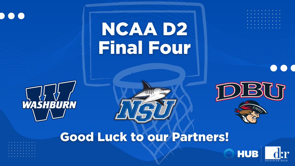 Good luck to our partners in the NCAA D2 Final Four! 

Your hard work, dedication, and perseverance have truly paid off, and we couldn’t be more proud of you! Keep pushing, you've earned this moment. 

#FinalFour #Teamwork #GoodLuck #HubInternational #DissingerReed