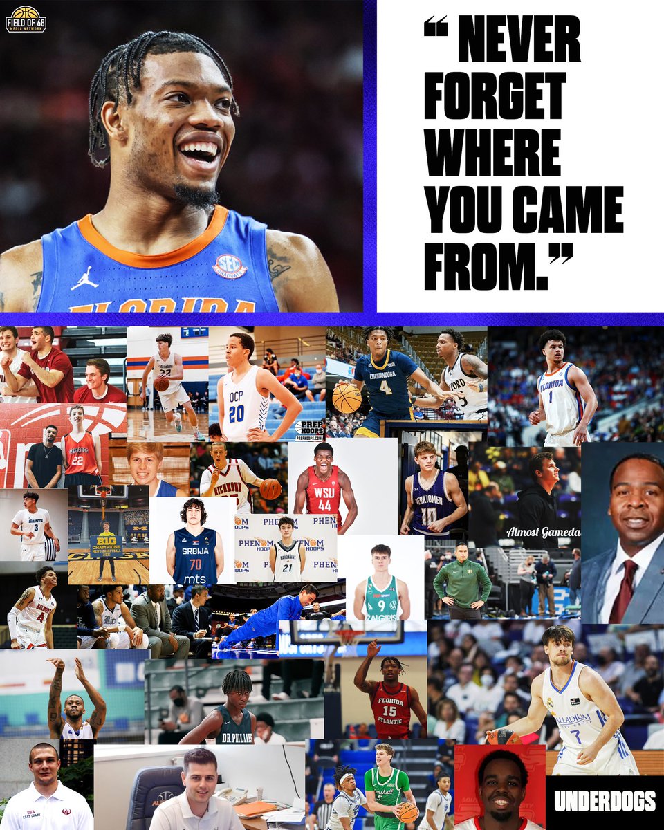 Got a hold of this from a Florida staff member. Really cool. 

Gators guard Alijah Martin - one of the many who came from mid-major level - sent this to entire team with headline of The Underdogs and a text saying “Never Forget Where You Came From.”