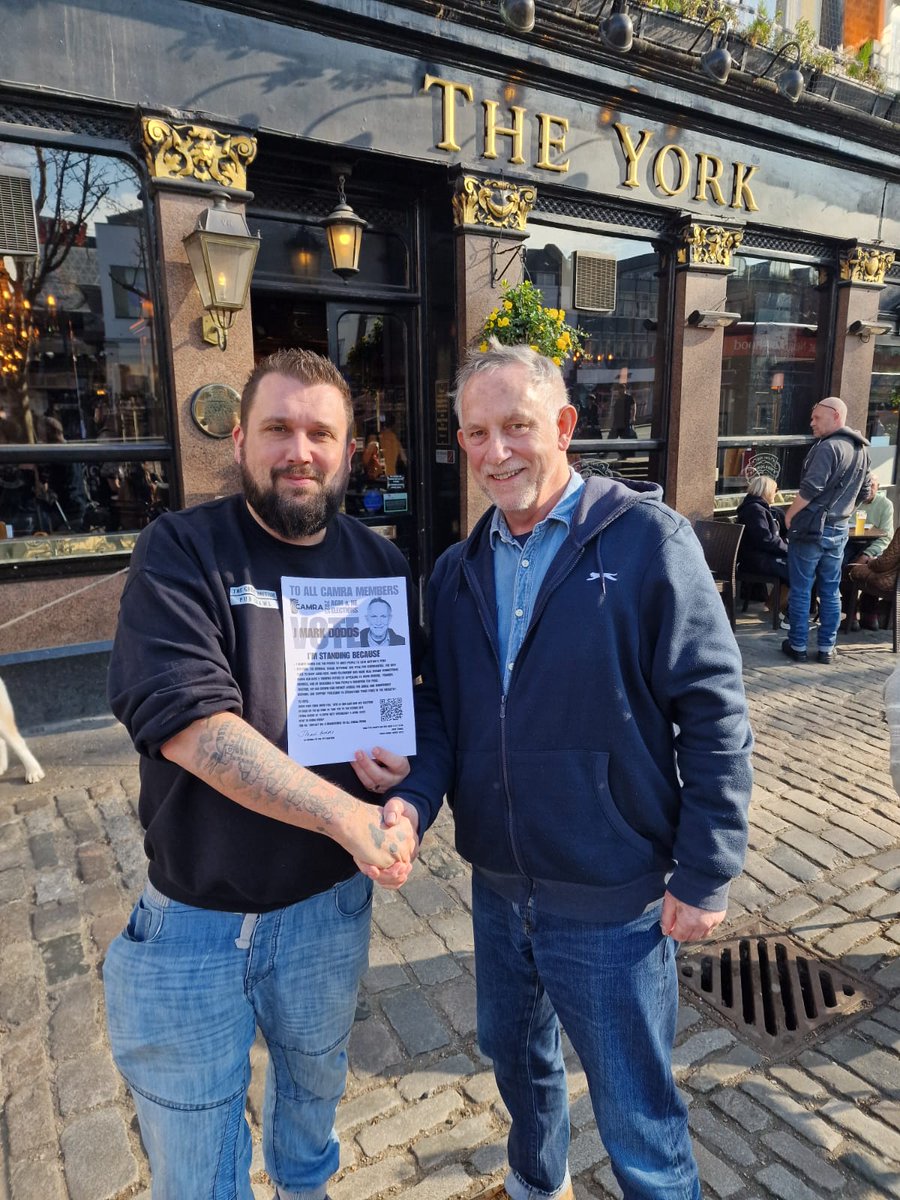 J Mark Dodds FRSA (@jmarkdodds) on Twitter photo <a href="/OliDugmore/">Oli Dugmore</a> The British Pubs Crisis is existential.Β
I'm standing for a place on the Campaign for Real Ale national executive to help CAMRA lead the way in uniting the UK behind #SavingBritainsPubs TOGETHER
And @theharveyDale has endorsed me π
Please share this message <a href="/OliDugmore/">Oli Dugmore</a> The British Pubs Crisis is existential.Β
I'm standing for a place on the Campaign for Real Ale national executive to help CAMRA lead the way in uniting the UK behind #SavingBritainsPubs TOGETHER
And @theharveyDale has endorsed me π
Please share this message