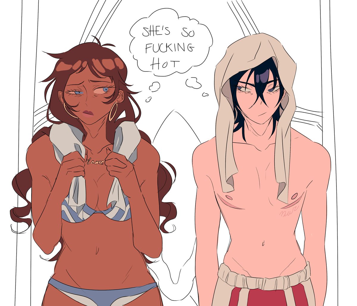 chainsmokemann's tweet image. "what's her problem?" #klance