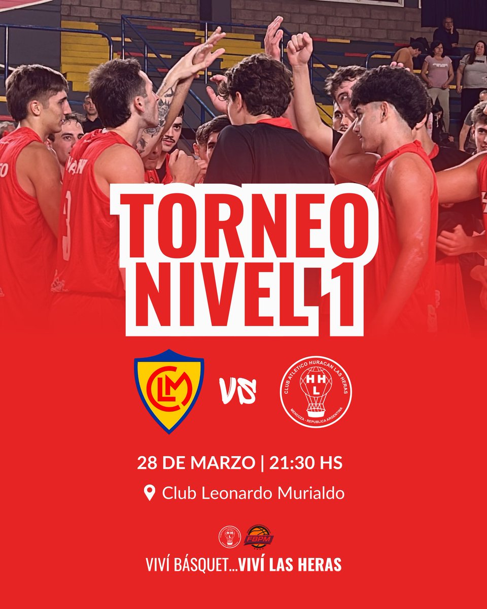 Se viene torneoo!!
Mañana!! No te lo podes perderrr 🏀🎈

Vivi básquet....viví Las Heras!

#huracanlasheras #elglobo #basquet #basquetenmendoza #lasheras