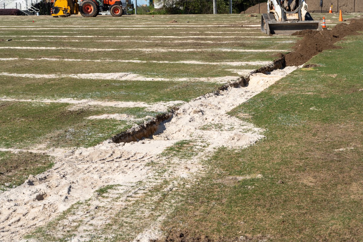 Playing surface renovation week ✌️ update