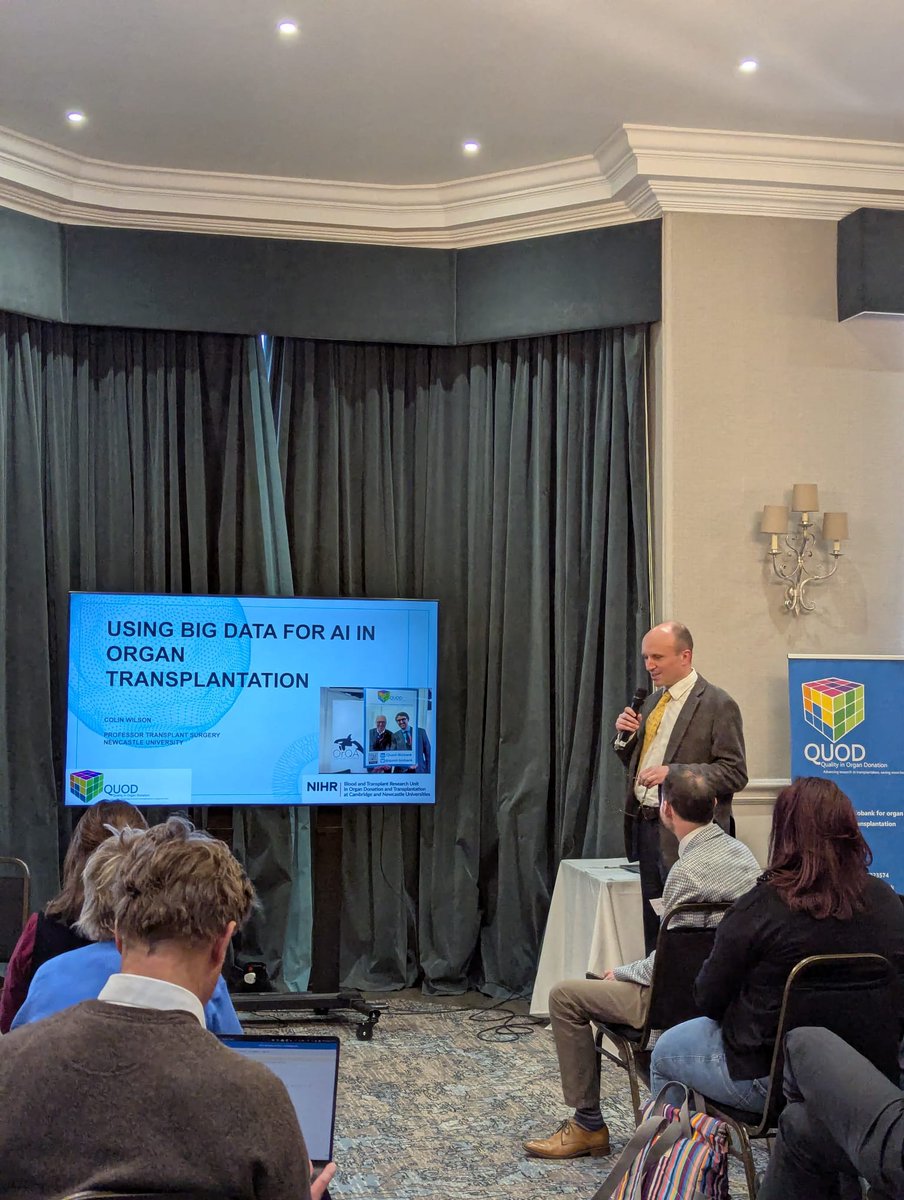 QUOD - Quality in Organ Donation (@inquod) on Twitter photo What about big data and AI?
Thought-provoking and informative session chaired by <a href="/AdnanSharif1979/">Adnan Sharif</a> featuring talks by Lynn Morrice and Colin Wilson. #QUODbiobank
<a href="/NDSurgicalSci/">Nuffield Department of Surgical Sciences</a> <a href="/UniofOxford/">University of Oxford</a> <a href="/NHSBT/">NHS Blood+Transplant</a> What about big data and AI?
Thought-provoking and informative session chaired by <a href="/AdnanSharif1979/">Adnan Sharif</a> featuring talks by Lynn Morrice and Colin Wilson. #QUODbiobank
<a href="/NDSurgicalSci/">Nuffield Department of Surgical Sciences</a> <a href="/UniofOxford/">University of Oxford</a> <a href="/NHSBT/">NHS Blood+Transplant</a>