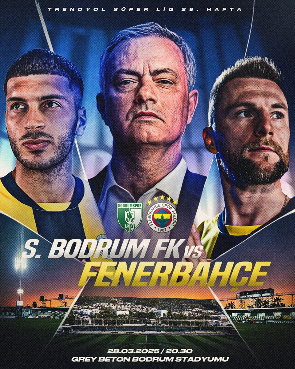 🆚 S. Bodrumspor 
🗓 28 Mart Cuma
🕣 20.30
📍 Grey Beton Bodrum Stadyumu 
📲 #BDRvFB