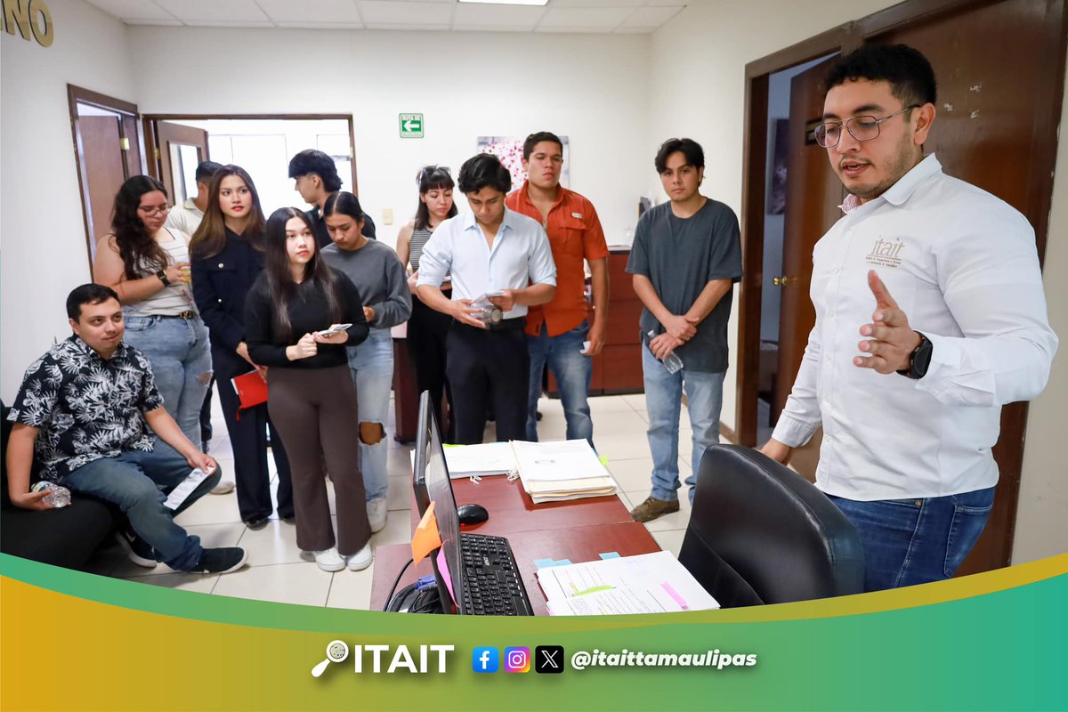 #ITAIT | El <a href="/ITAITTamaulipas/">ITAIT</a> contó con la visita de alumnos de la Facultad de Derecho de la <a href="/UAT_mx/">Universidad Autónoma de Tamaulipas</a> para conocer las distintas áreas y funciones que desempeña cada una de ellas, y así garantizar los derechos humanos de acceso a la información y de protección de datos personales.