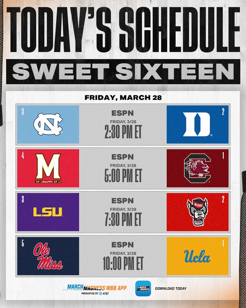 We're so back.

🎟️ on.ncaa.com/Womens-Basketb…
📲 on.ncaa.com/MMWBBApp

#MarchMadness