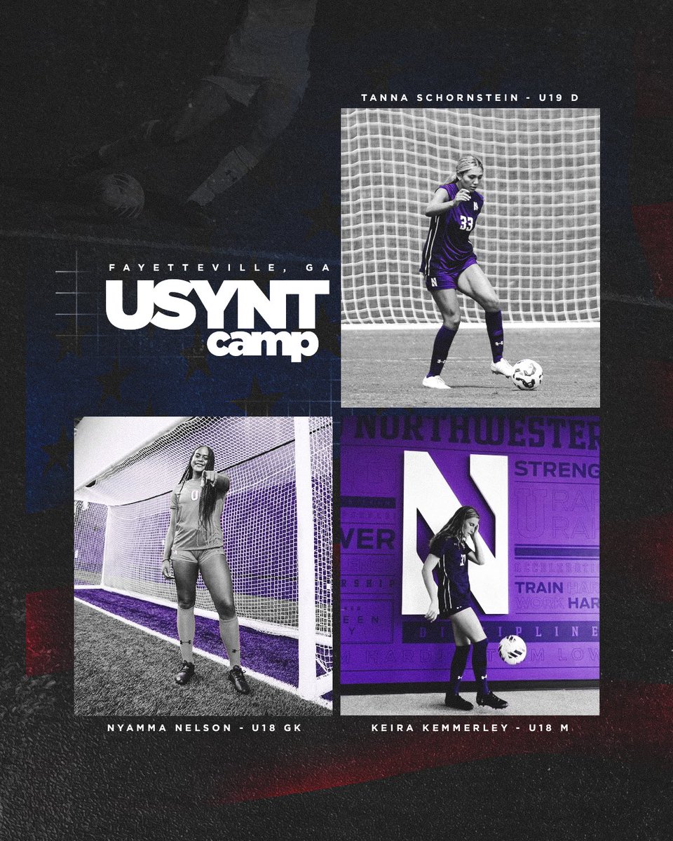 Northwestern Soccer (@nuwsoccer) on Twitter photo CALLED UP โ๏ธ๐บ๐ธ
First-year Tanna Schornstein and incoming first-years Nyamma Nelson and Keira Kemmerley have been called in to <a href="/USYNT/">U.S. Soccer YNT</a> Camp! CALLED UP โ๏ธ๐บ๐ธ
First-year Tanna Schornstein and incoming first-years Nyamma Nelson and Keira Kemmerley have been called in to <a href="/USYNT/">U.S. Soccer YNT</a> Camp!