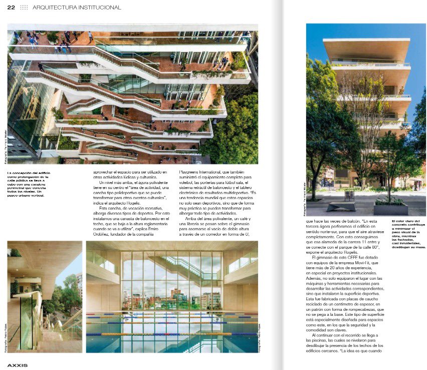 EnriquePenalosa's tweet photo. Dos de los tres proyectos en carátula de la revista AXXIS especializada en arquitectura y diseño,  son de nuestra alcaldía…felicitaciones y gracias a los que tuvieron que ver con ellos…Andrés Ortíz, Maria Claudia López, Úrsula Ablanque, María Consuelo Araújo, Mónica Ramírez, etc, etc…. Íconos que construyen identidad, autoestima, mejoran la vida…y son muchos más los que hicimos…uno es el CEFE (Centro Felicidad) de Chapinero y el otro es el SENA del Bronx, especializado en industrias creativas, donde tumbamos el Bronx: lo diseñamos, hicimos convenio con el SENA y contratamos su construcción.