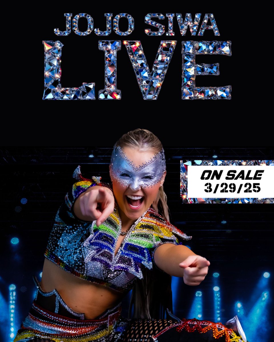 <a href="/itsjojosiwa/">JoJo Siwa</a> is bringing an immersive party to your city🎉 Tickets go on sale this Saturday, 3/29, at 10am! Don't miss out and grab your tickets here🎟️

go.axs.com/mBSj50VotKI