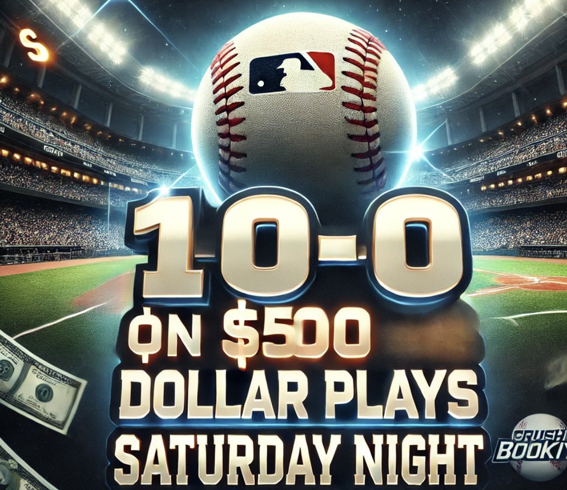 🚨RP!!! SATURDAY 3/27/25

🔥GET PAID THIS SATURDAY NIGHT

💵10-0 IN 2025 ON $500 DOLLAR PLAYS 

⚾️GET MY 11th PLAY FOR $500 IN 2025 THIS SATURDAY NIGHT SENT TO YOU BETWEEN 6-7pmET

👇🏽FOLLOW
<a href="/CrushTheBookie/">CRUSH THE BOOKIE</a>