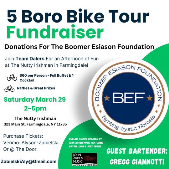 Aly Zabielski (@makeupbyalyz) on Twitter photo Saturday is going to be 75 and sunny! What better way to spend your afternoon than day drinking for a good cause! You can buy tickets thru me now or at the door on Saturday! See you there 👏🏻☀️🕶️<a href="/GioWFAN/">Gregg Giannotti</a> <a href="/7BOOMERESIASON/">Boomer Esiason</a> <a href="/WFANmornings/">Morning Show with Boomer & Gio</a> Saturday is going to be 75 and sunny! What better way to spend your afternoon than day drinking for a good cause! You can buy tickets thru me now or at the door on Saturday! See you there 👏🏻☀️🕶️<a href="/GioWFAN/">Gregg Giannotti</a> <a href="/7BOOMERESIASON/">Boomer Esiason</a> <a href="/WFANmornings/">Morning Show with Boomer & Gio</a>