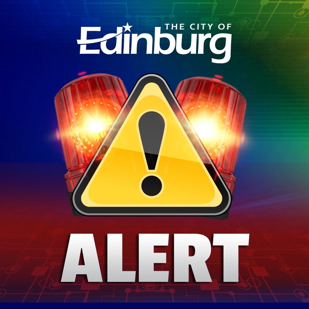 Edinburg, we urge you to stay home if possible. 🏠 Several areas are currently flooded, and our team is actively responding.  🚓🌧️