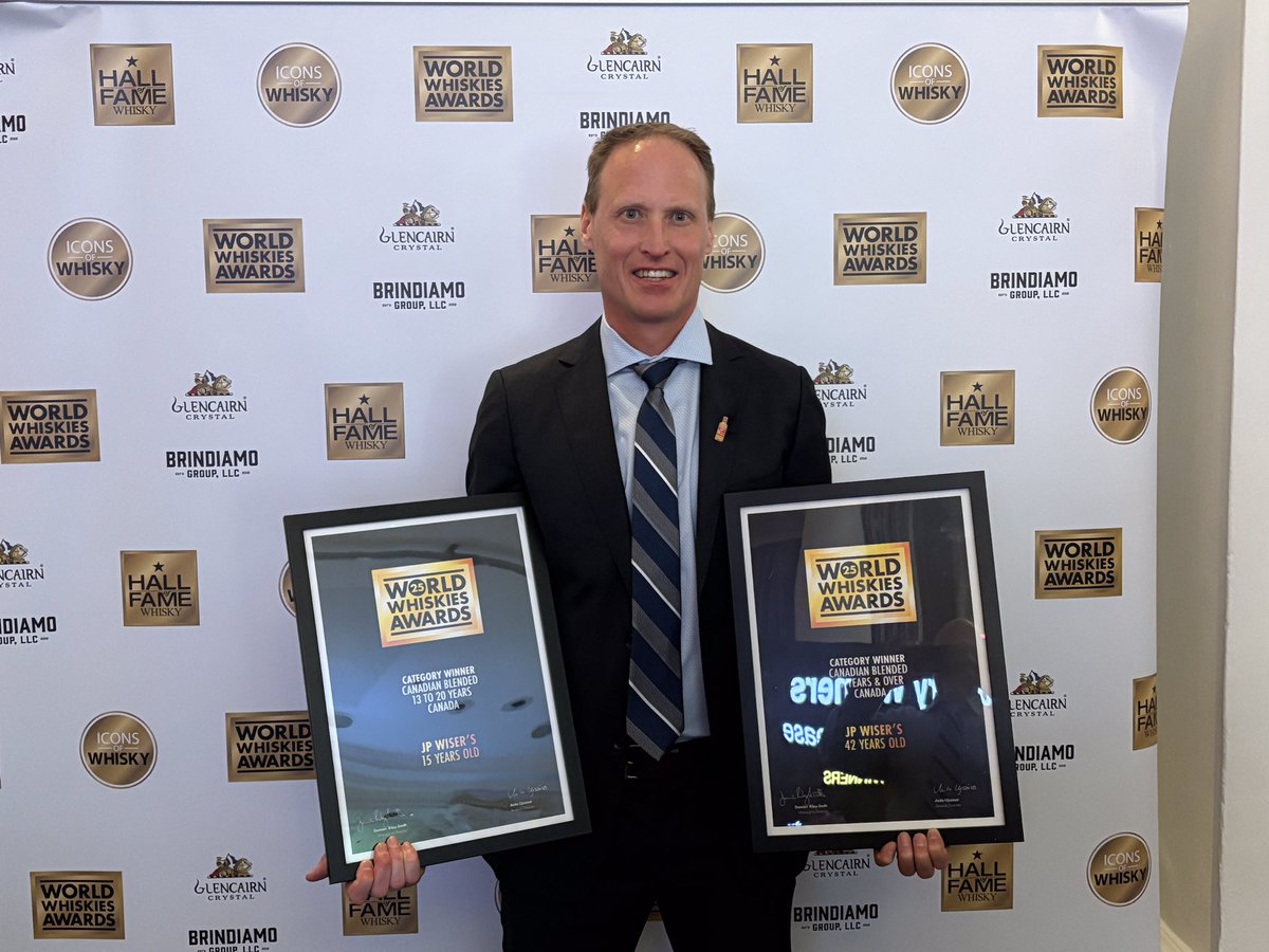 Don Livermore - Uisgephile (whisky lover) (@cdnwhiskydoc) on Twitter photo World whisky awards in London. Pike Creek 10 year wins best blended Canadian whisky. JP Wiser’s 15 year win best 10-20 year; JP Wiser’s 42 year wins best over 20 year.
<a href="/CorbySW/">Corby Spirit and Wine</a> World whisky awards in London. Pike Creek 10 year wins best blended Canadian whisky. JP Wiser’s 15 year win best 10-20 year; JP Wiser’s 42 year wins best over 20 year.
<a href="/CorbySW/">Corby Spirit and Wine</a>