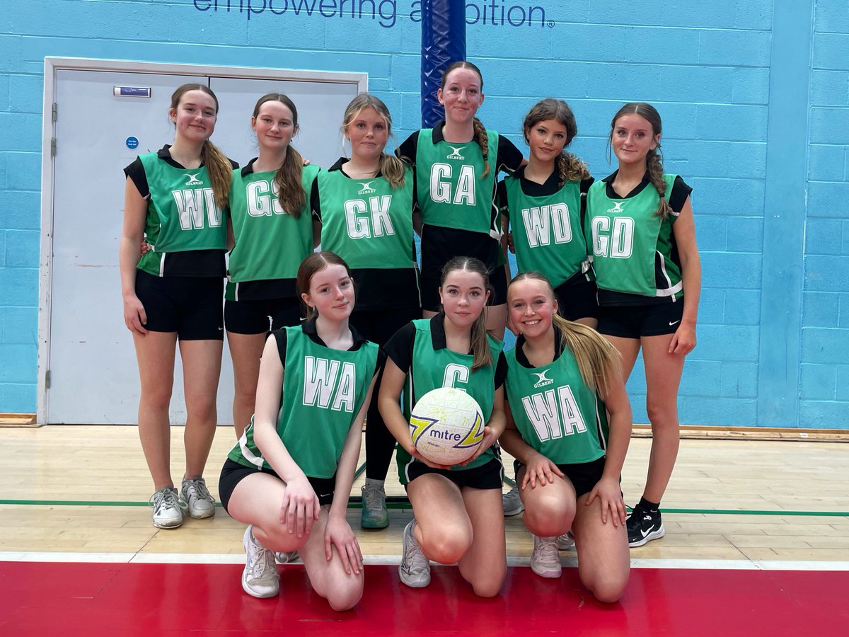 WellswayPE's tweet photo. 🏆 Y9 WEST OF ENGLAND CHAMPIONS! 🏆

Amazing determination from our Y9 Netball team led to a 43-35 victory over Bristol Free School at the WoE Finals on Monday! Well done to Eva (POTM), Evie (PP), and Lulu (CPOTM) 🎉🏐💚 https://t.co/5HWBZWcJ3x