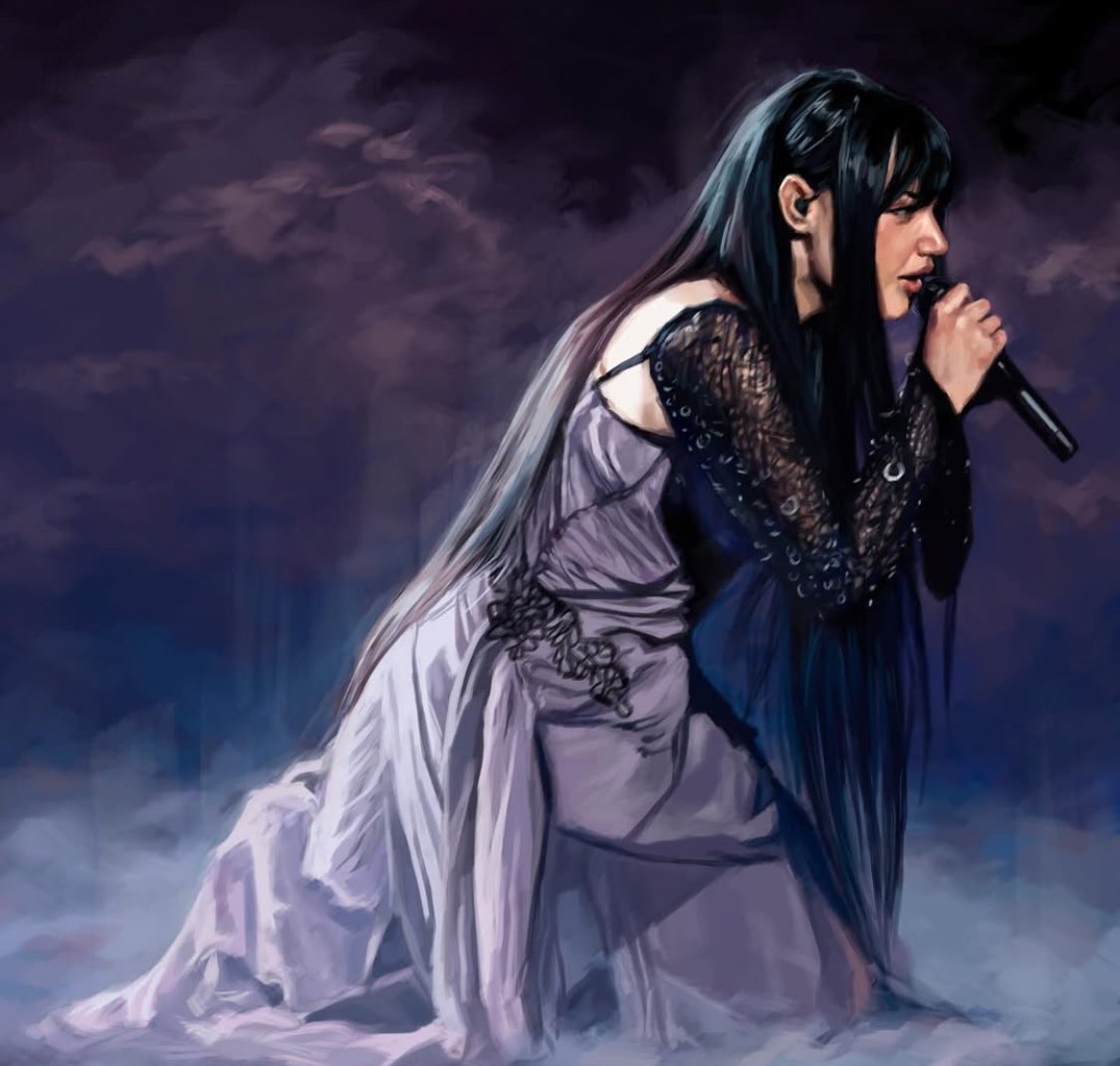 szaampan's tweet image. anyway here’s some actual eurovision fanart drawn by a human artist